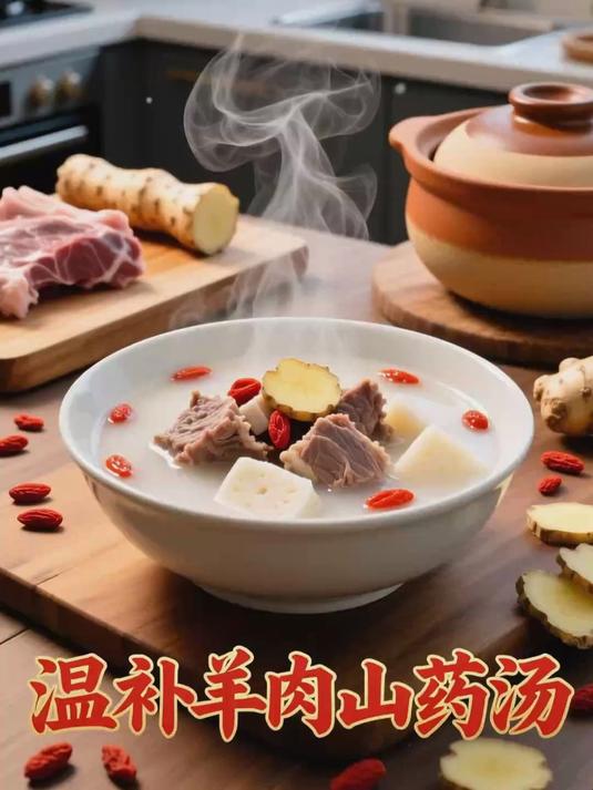 肾虚手脚冰凉，羊肉山药汤，温补补肾