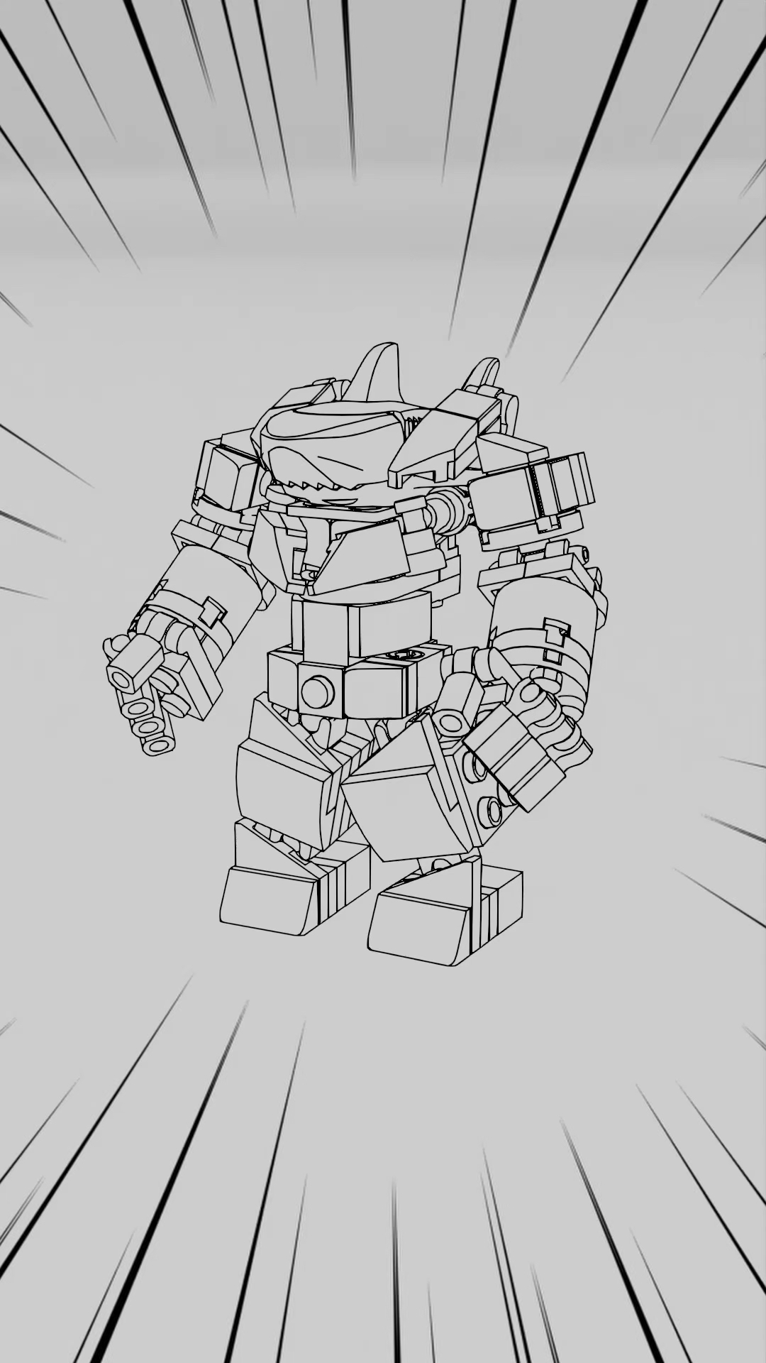 教程!积木鲨鱼机甲