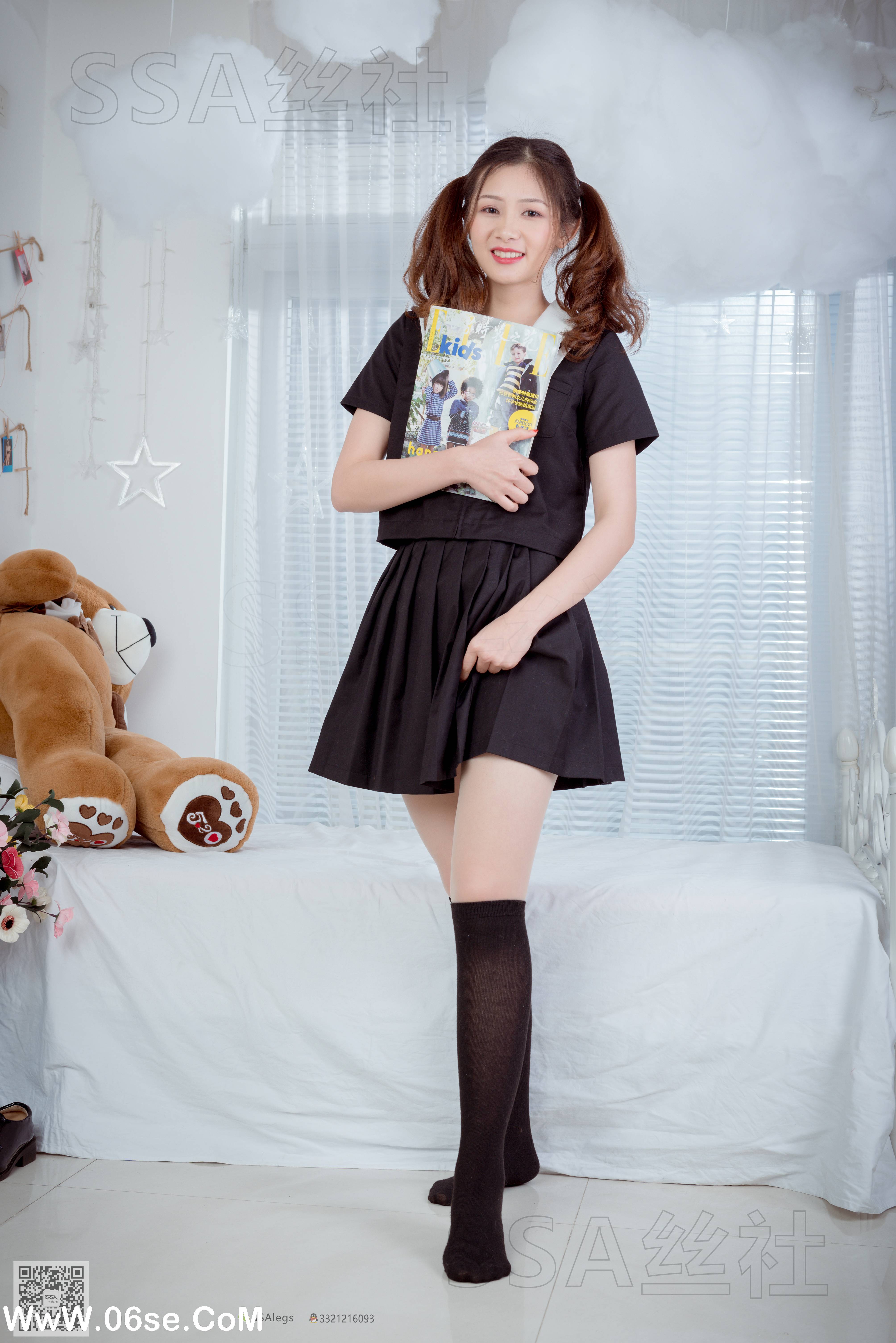 图片[44]-[SSA丝社] NO.079 雯雯 笑容治愈系小姐姐JK制服[132P1.62G]-六色网