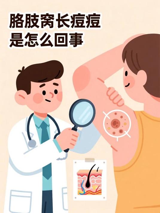 胳肢窝长痘痘是怎么回事