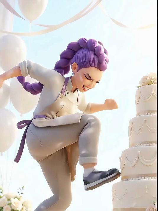 米拉定制的结婚蛋糕有杏仁