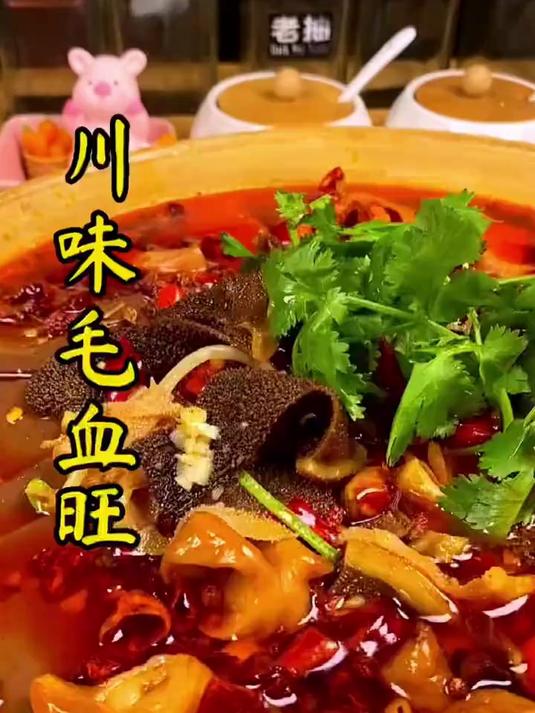 毛血旺太好吃了!滑嫩的鸭血,脆脆的毛肚,超入味的豆芽