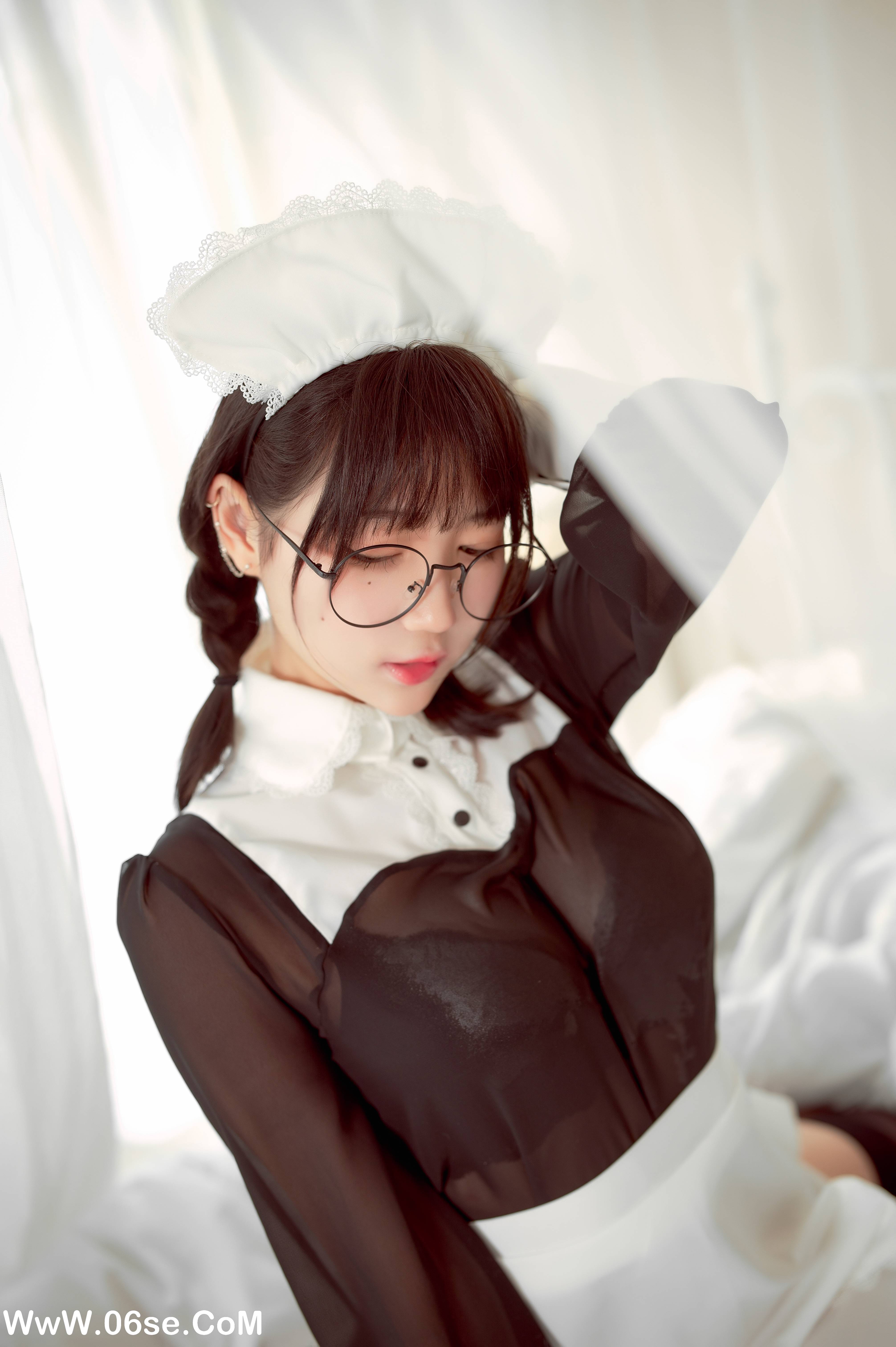 图片[19]-周叽是可爱兔兔 NO.033 – 眼镜女仆[36P+3V525M]-六色网