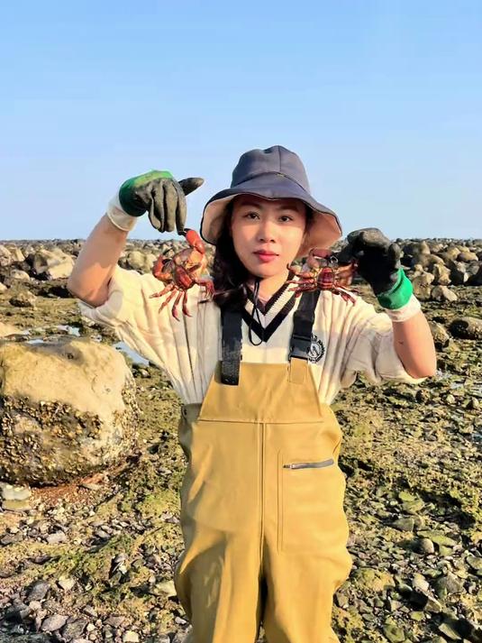 赶海 今天抓的面包蟹全是大货,螃蟹特别得多,抓得过瘾又解压