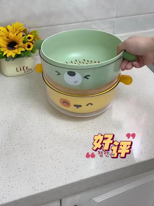 双层洗菜盆厨房菜篮子淘菜筐漏水滤水篮家用客厅水果盘沥水篮