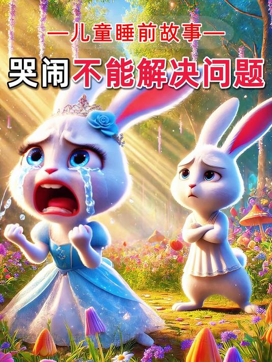 儿童故事《哭闹不能解决问题》3-6岁儿童睡前故事,有声绘本