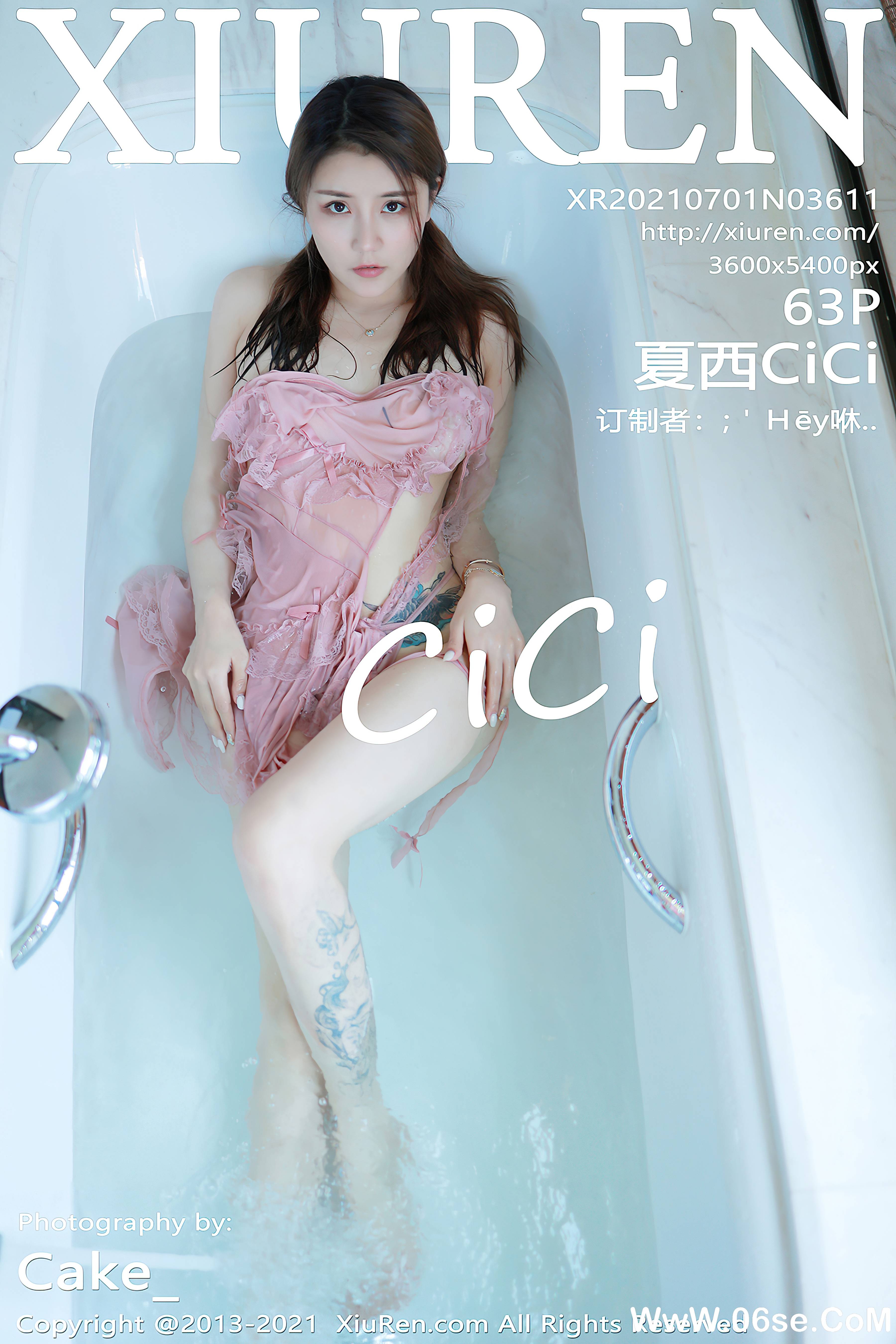 [XIUREN秀人网] 2021.07.01 NO.3611 夏西CiCi[63+1P581M]-六色网