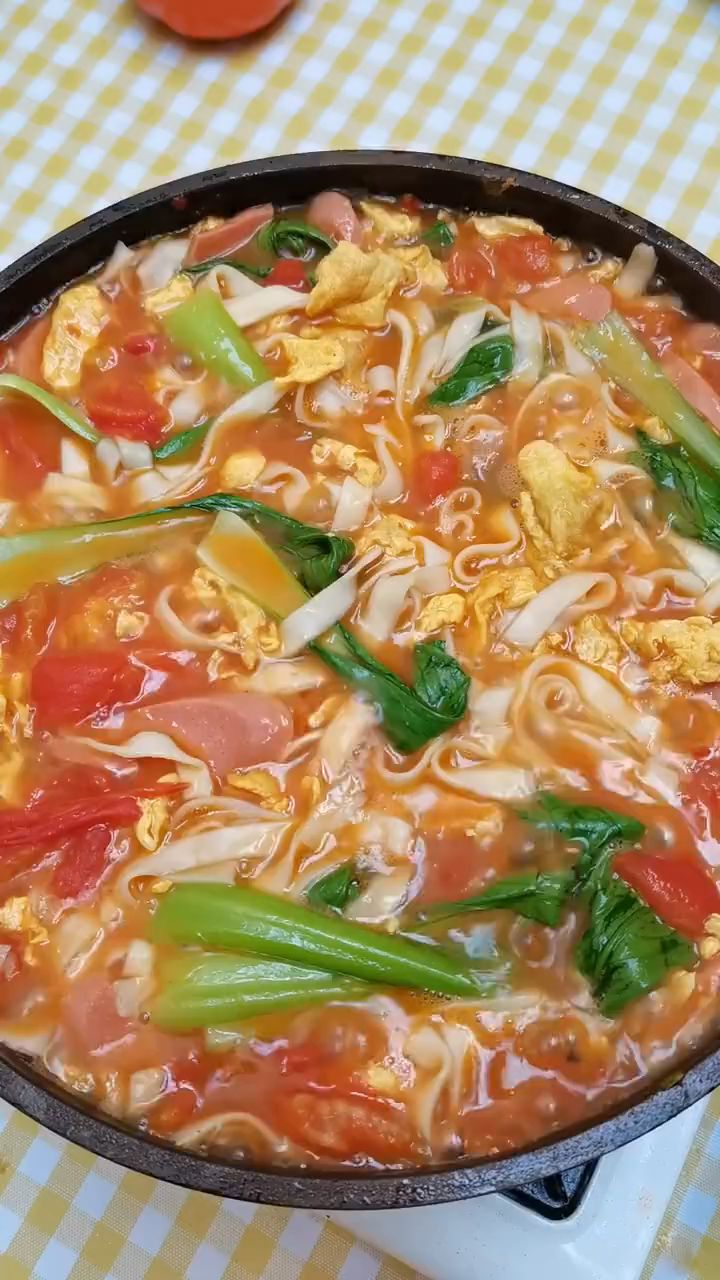 简单好吃的西红柿鸡蛋面!