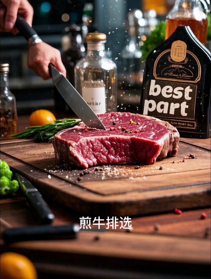 煎牛肉什么部位好吃？一张图看懂牛排黄金切割图