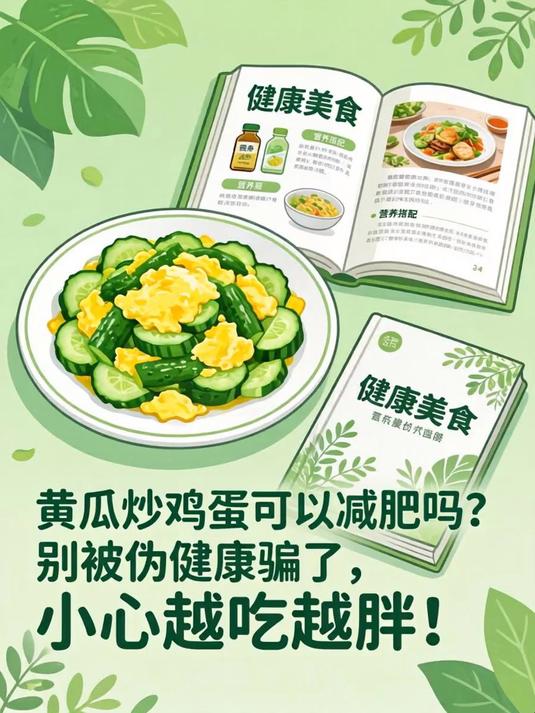 黄瓜炒鸡蛋可以减肥吗?别被伪健康骗了,小心越吃越胖!