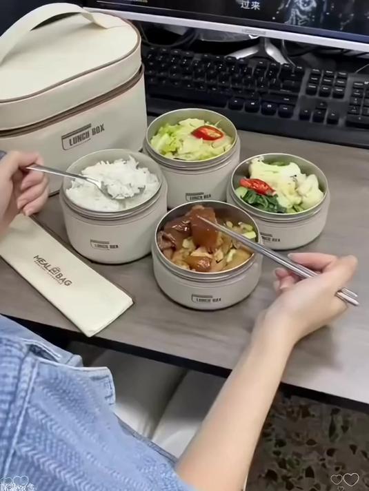 饭菜保温饭盒一夜走红!保温真方便,多功能,随时保温!