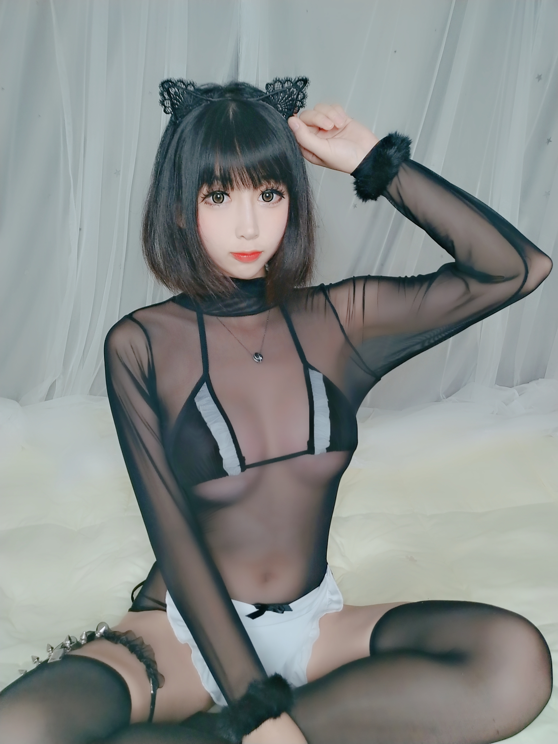图片[11]-黑米粥 NO.005 – 黑猫 [40P+1V117M]-六色网