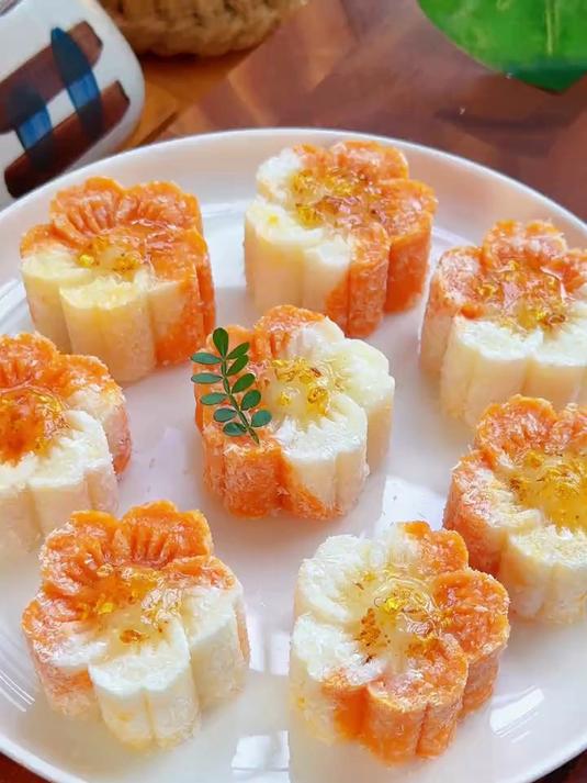 红薯这样做好看又好吃,绵软细腻