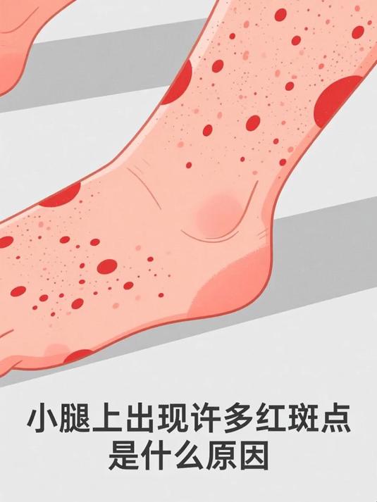 小腿上出现许多红斑点是什么原因