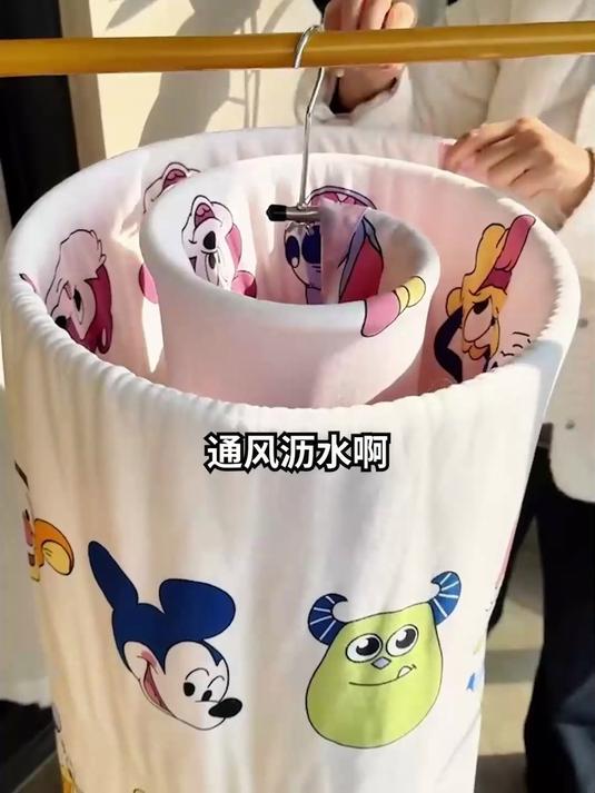 小阳台的晾晒革命！折叠旋转晾衣架，不用时收起，省地百分百！