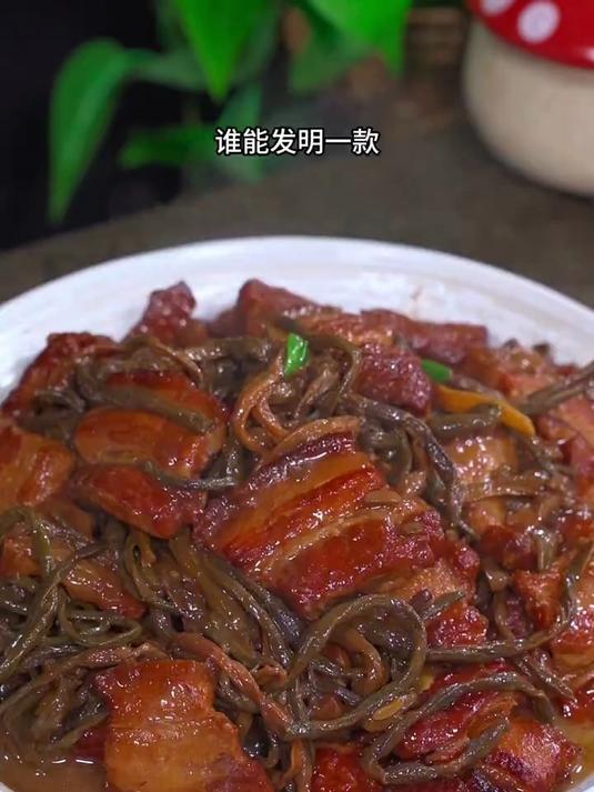 你们一定要试试我们东北的五花肉炖干豆角