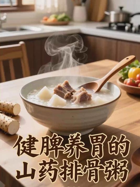 常吃山药排骨粥，健脾养胃，补充营养不燥热