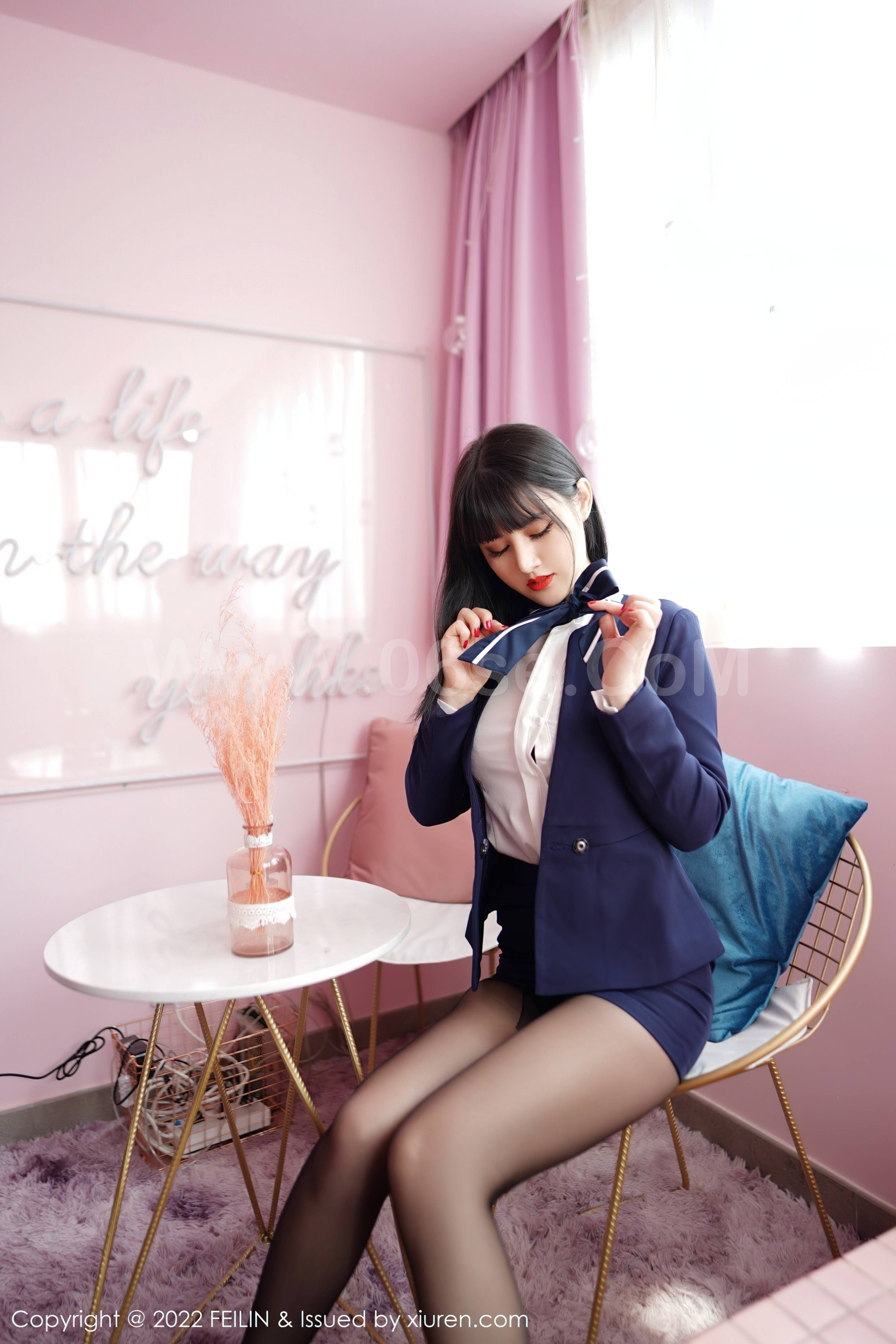 图片[9]-[FEILIN嗲囡囡] 2022.03.08 Vol.432 诗诗kiki[86P]-六色网