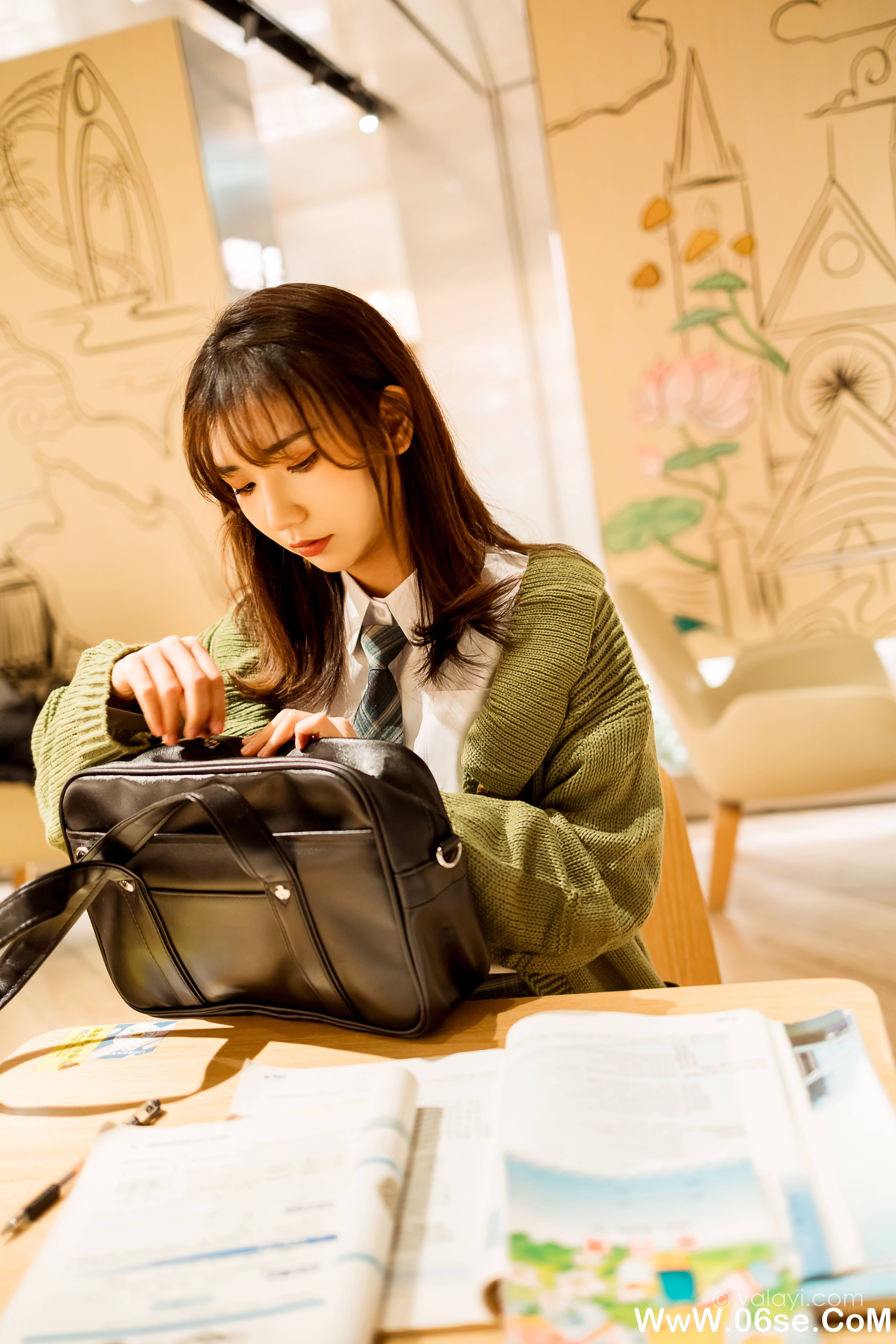 图片[26]-[YALAYI雅拉伊] 2021.01.19 NO.753 果果《一起补习的日子》[44P+1P578M]-六色网