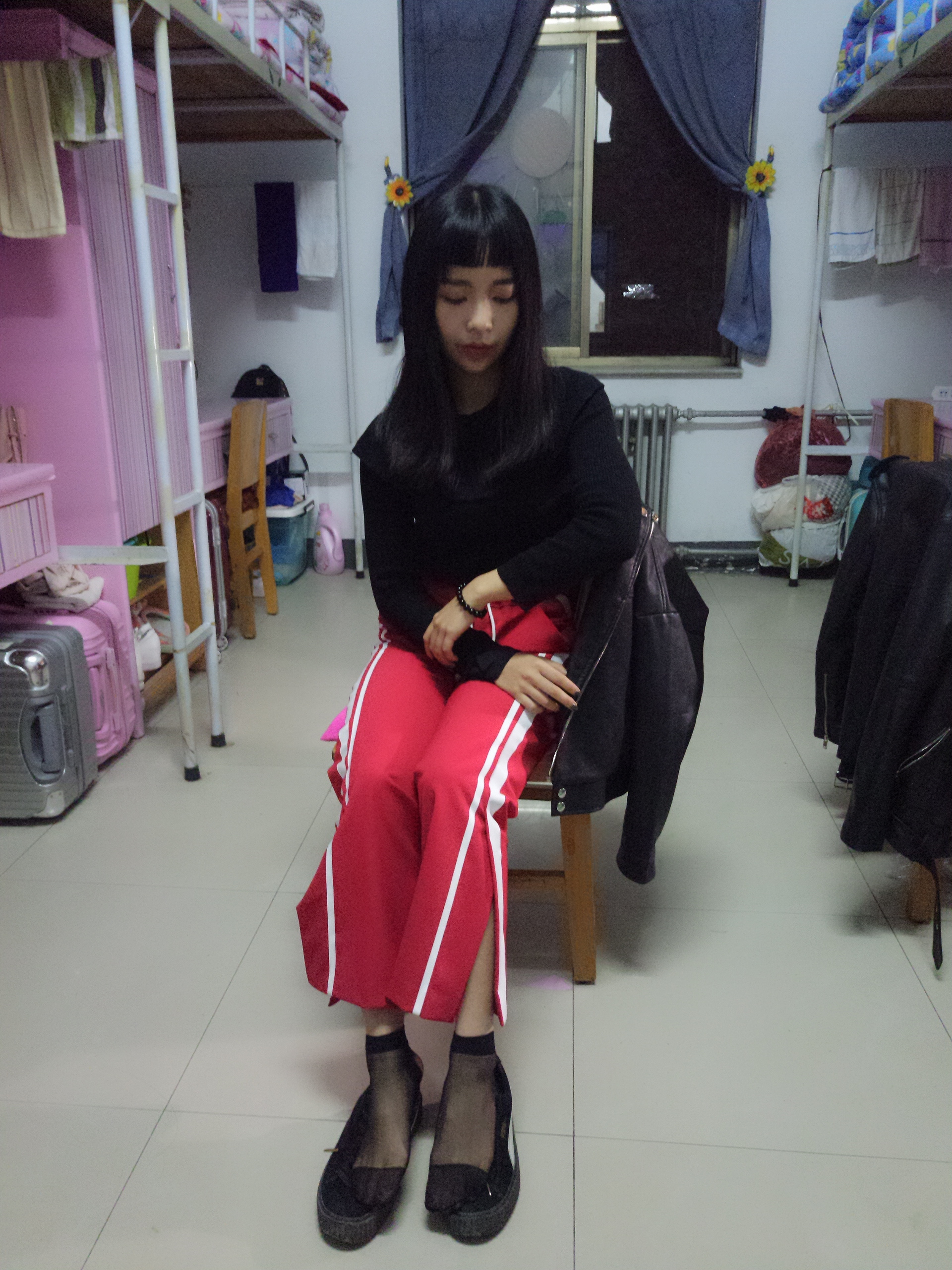 图片[88]-学妹校园寝室短丝系列002期 张梦想[104P201M]-六色网