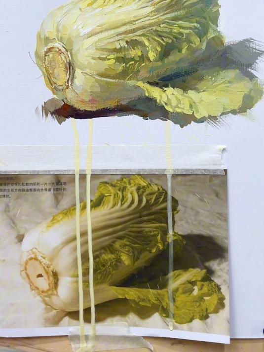 简简单单画个大白菜