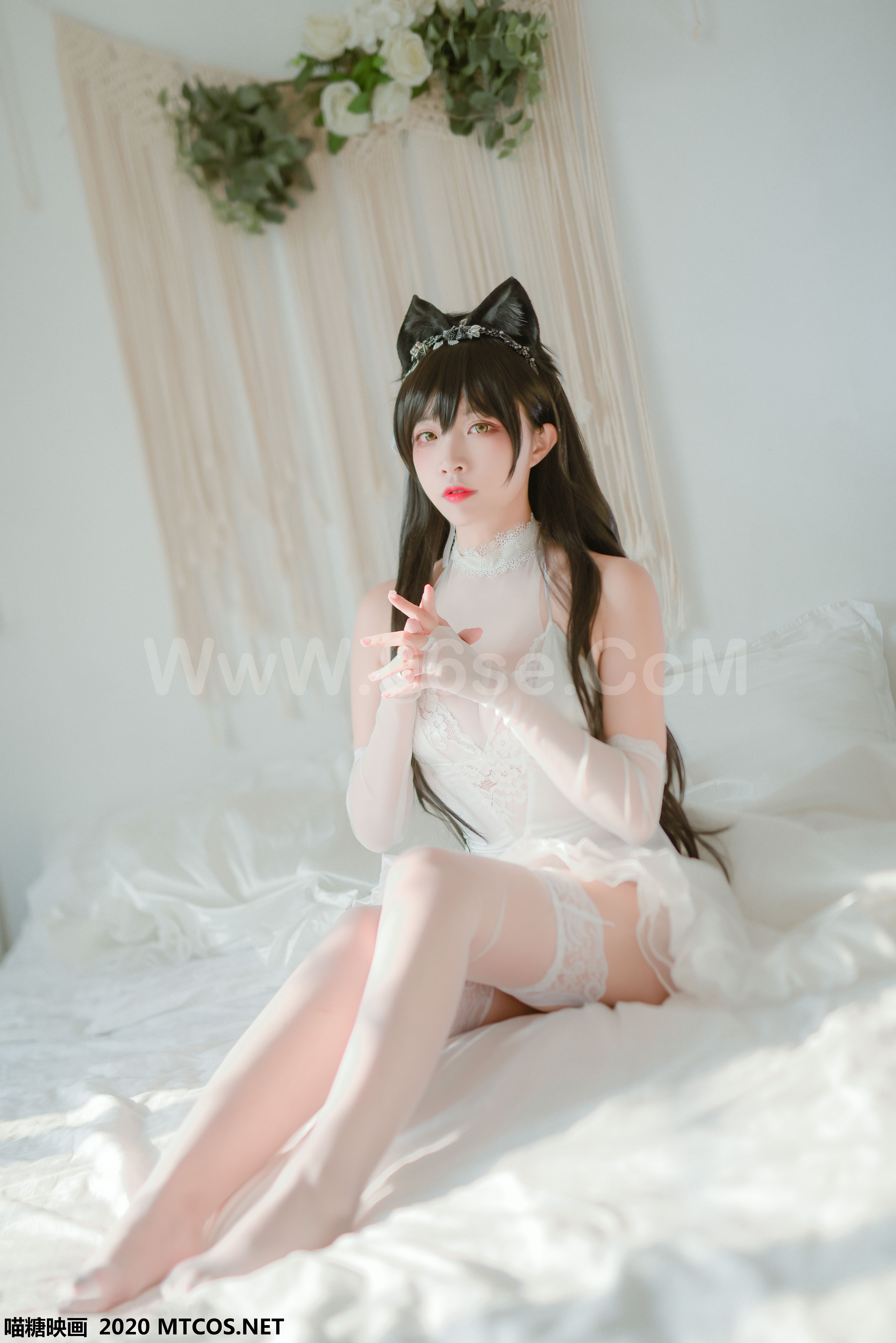 图片[14]-[MTCos] 喵糖映画 Vol.100 二佐Nisa 婚纱爱宕-六色网