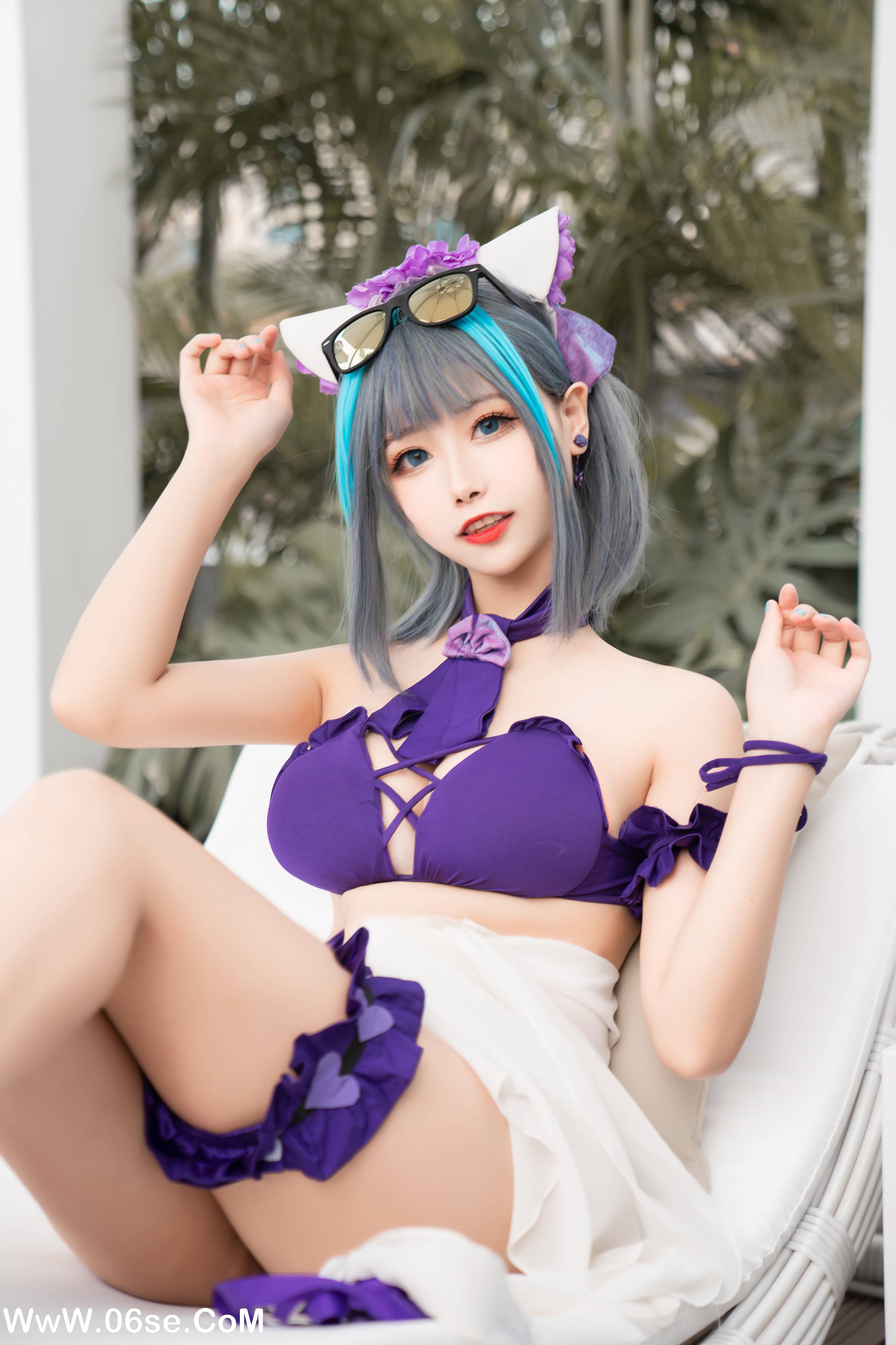 图片[2]-Momoko葵葵 NO.018 – 柴郡水着[40P+1V313M]-六色网