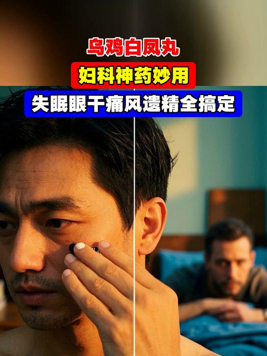 乌鸡白凤丸,妇科神药妙用,失眠眼干痛风遗精全搞定