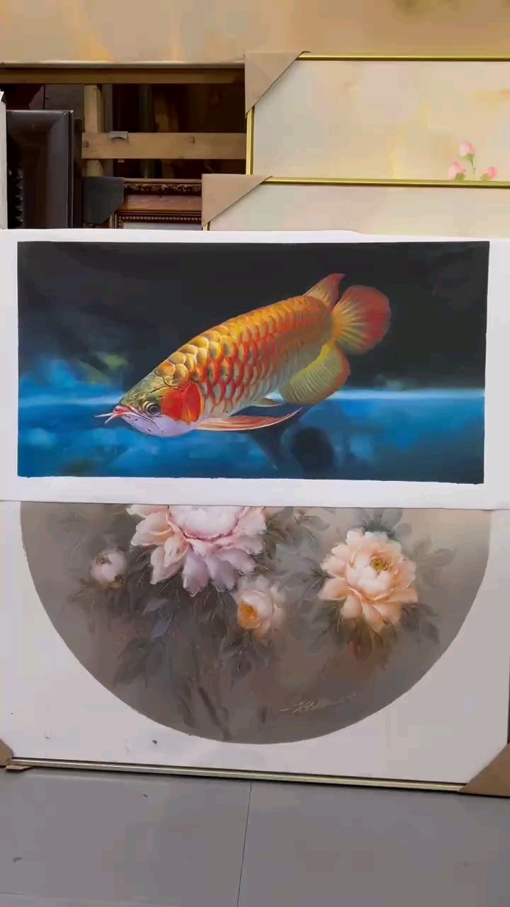 金龙鱼油画作品