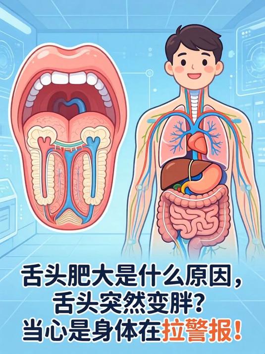 舌头肥大是什么原因，舌头突然变胖？当心是身体在拉警报！