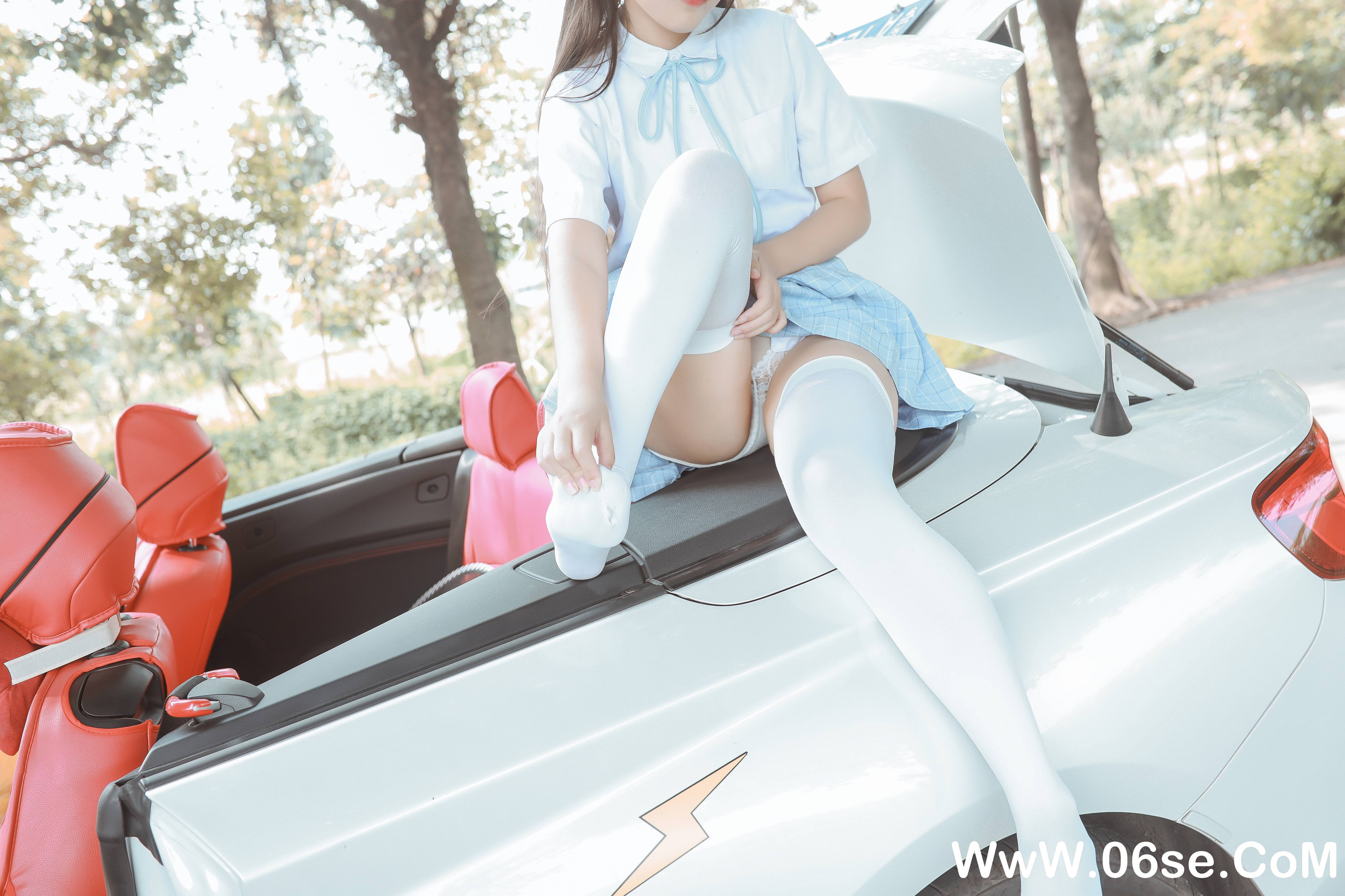 图片[15]-不呆猫 NO.011 – 白丝过膝袜[21P+12V209M]-六色网