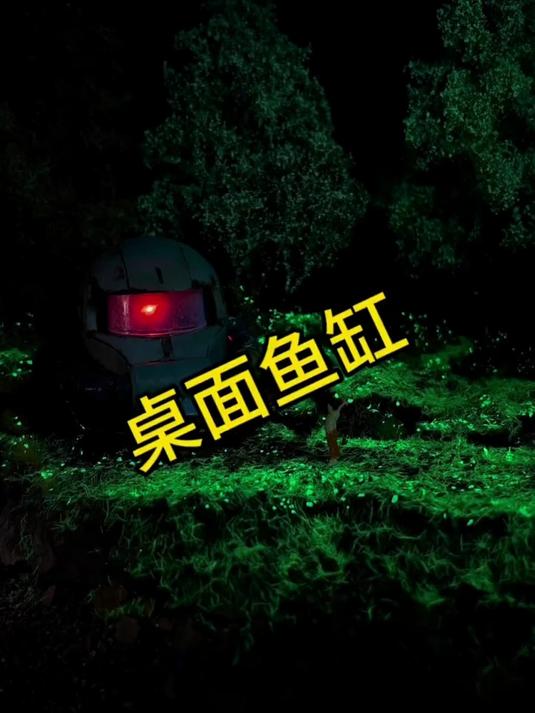 怎样制作桌面鱼缸#造景#