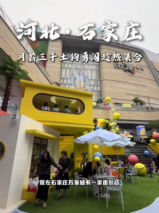 就在石家庄万象城，冰激凌口感的巧克力爆浆冰面包