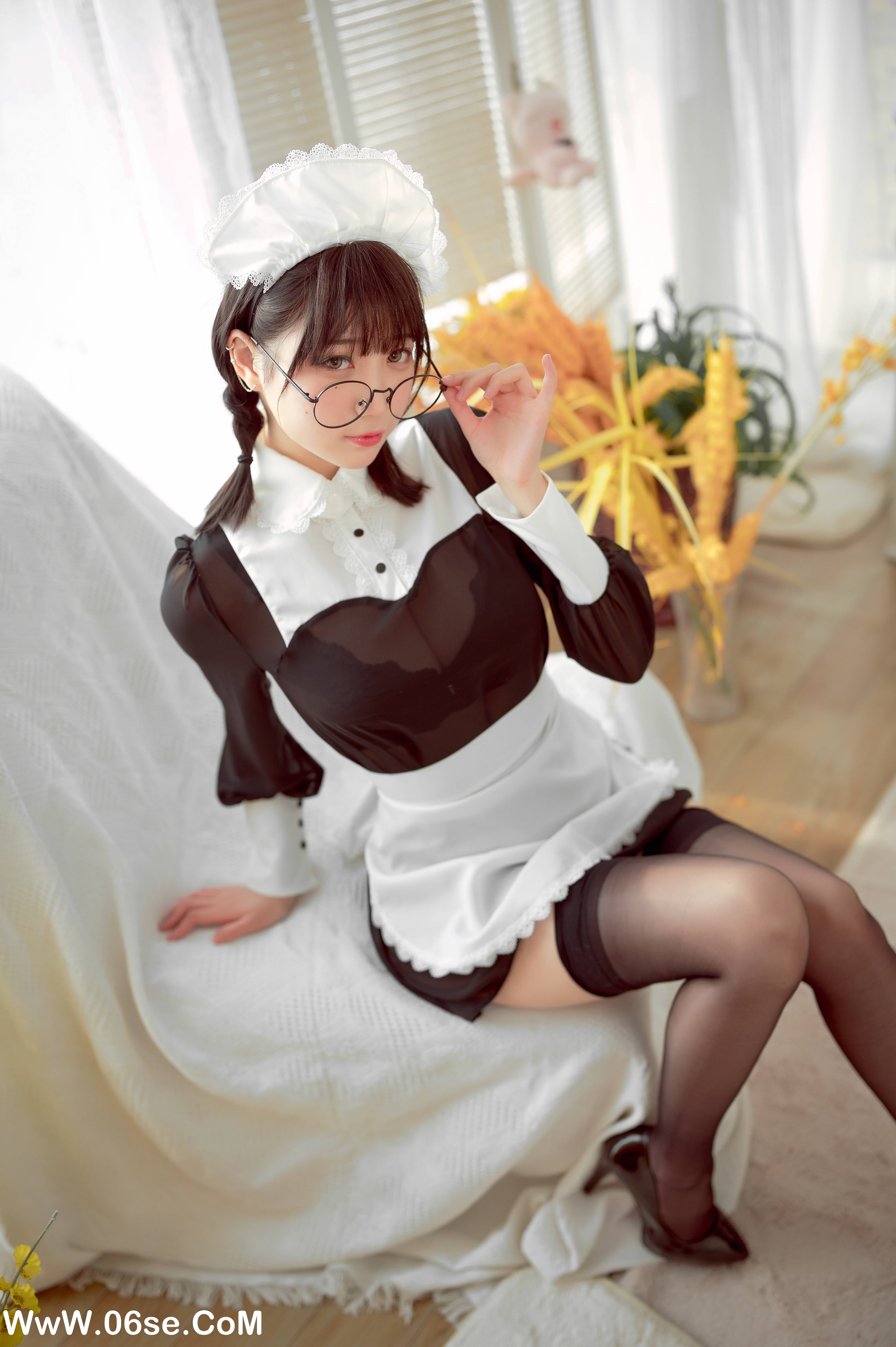 图片[4]-周叽是可爱兔兔 NO.033 – 眼镜女仆[36P+3V525M]-六色网