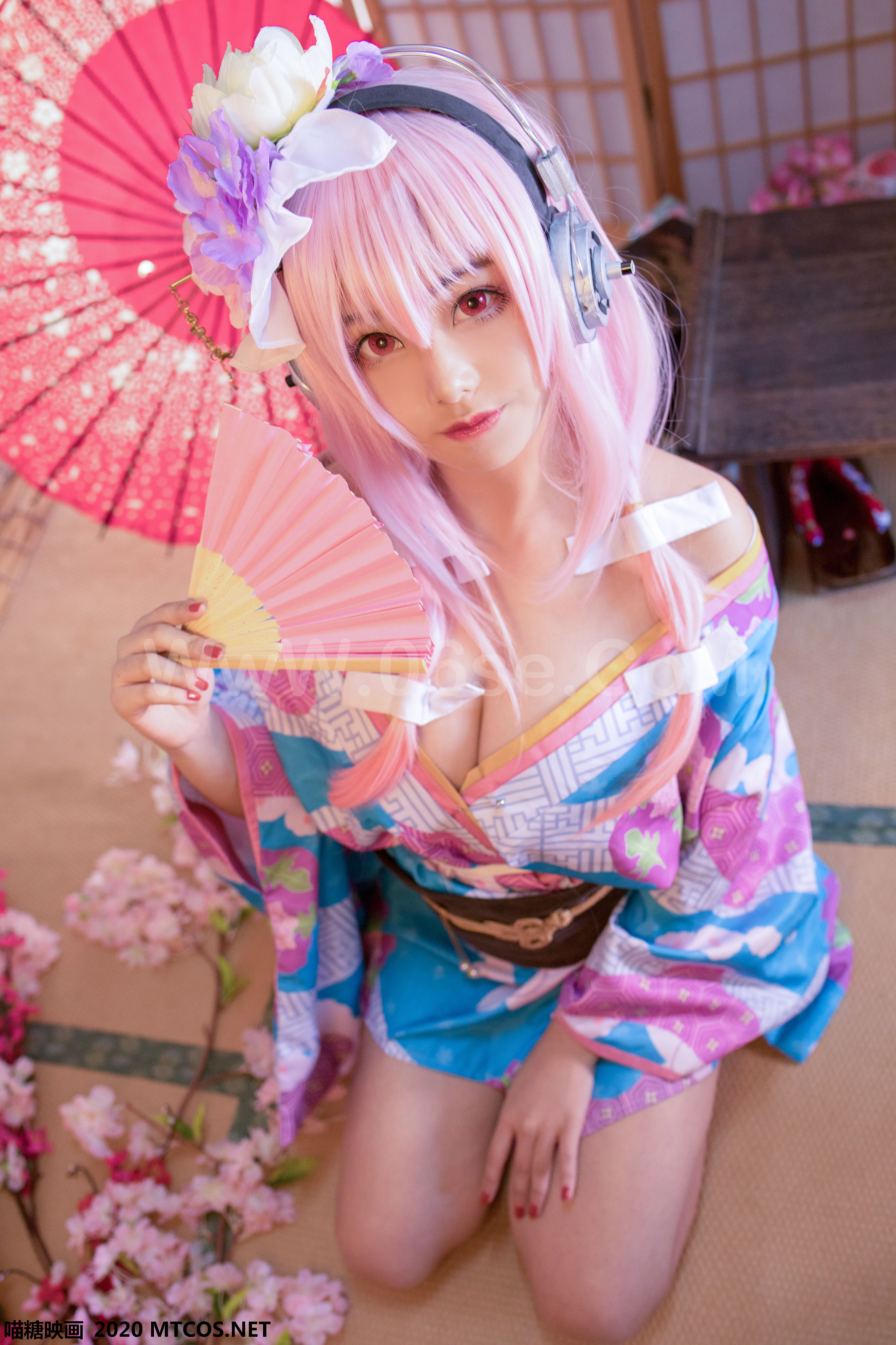 图片[13]-[MTCos] 喵糖映画 Vol.109 蜜汁猫裘 索尼子和服-六色网