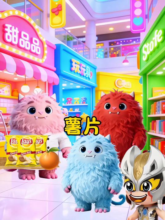#春节谁来拜年AI挑战赛#薯片的英文是potato chips