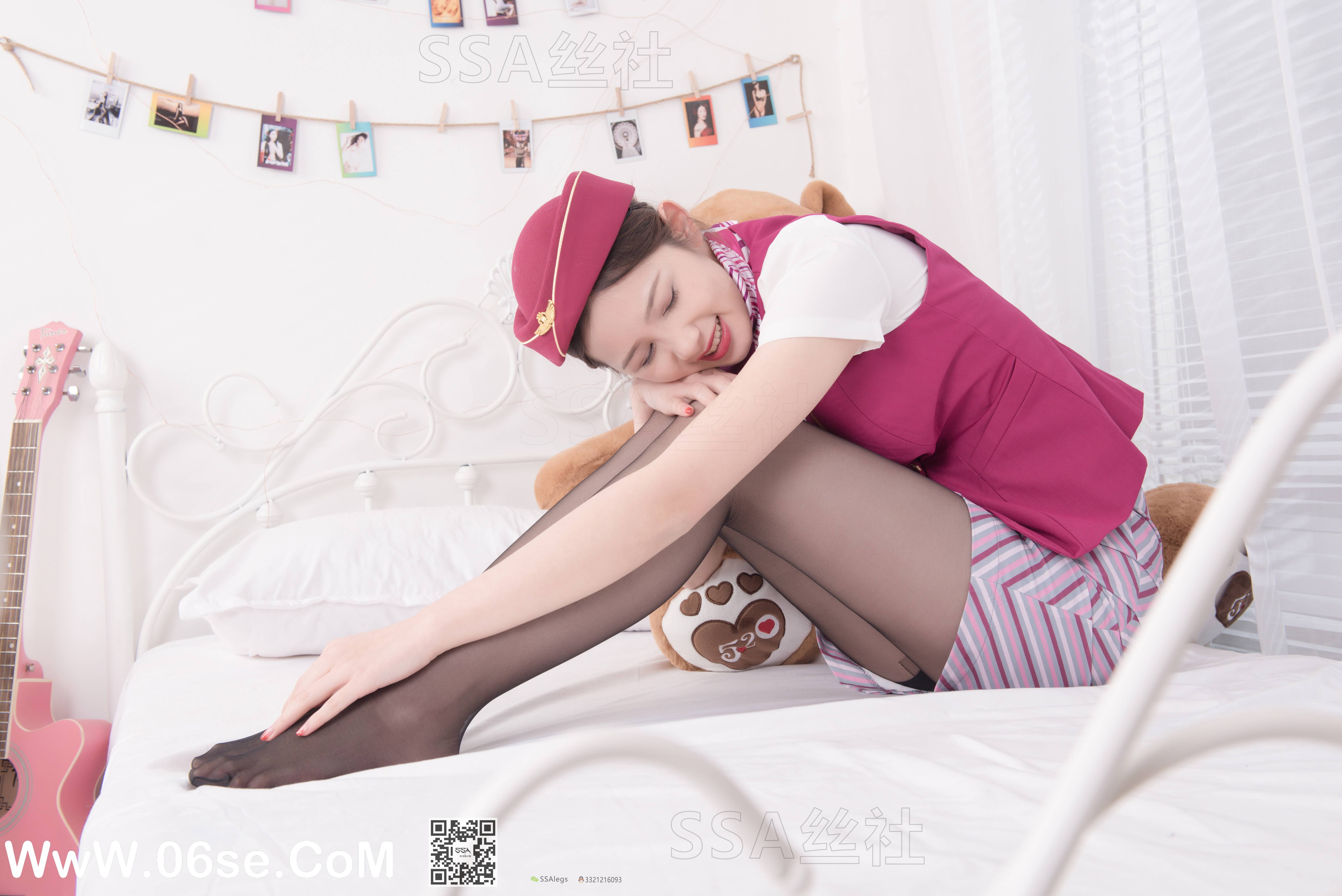 图片[80]-[SSA丝社] NO.093 雯雯 腿模雯雯的空姐制服show[153P1.45G]-六色网
