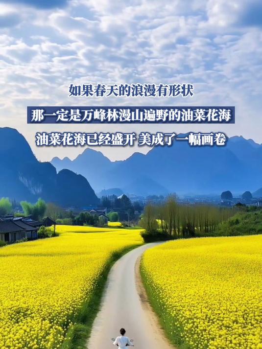 如果春天的浪漫有形状,那一定是万峰林的油菜花海 旅游推荐