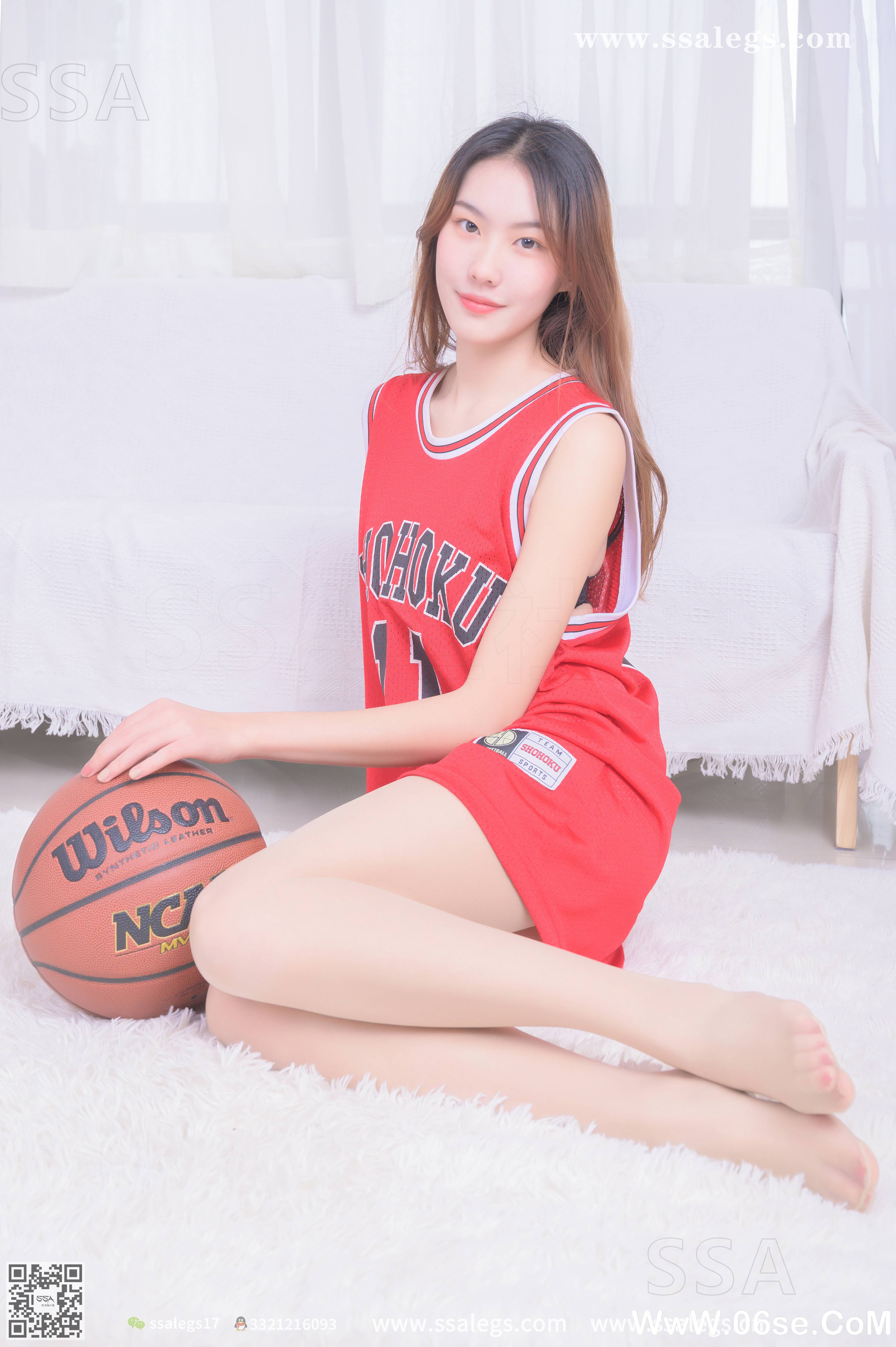 图片[19]-[SSA丝社] NO.325 素素小姐姐放假在家穿丝袜陪你玩篮球(下)[127P1.38G]-六色网