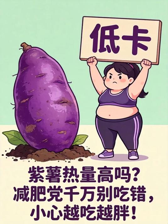 紫薯热量高吗？减肥党千万别吃错，小心越吃越胖！
