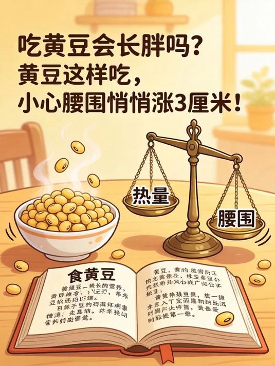 吃黄豆会长胖吗?黄豆这样吃,小心腰围悄悄涨3厘米!