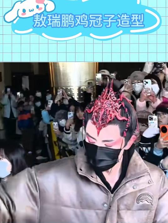 敖瑞鹏鸡冠子造型,真是浪费了这张帅脸