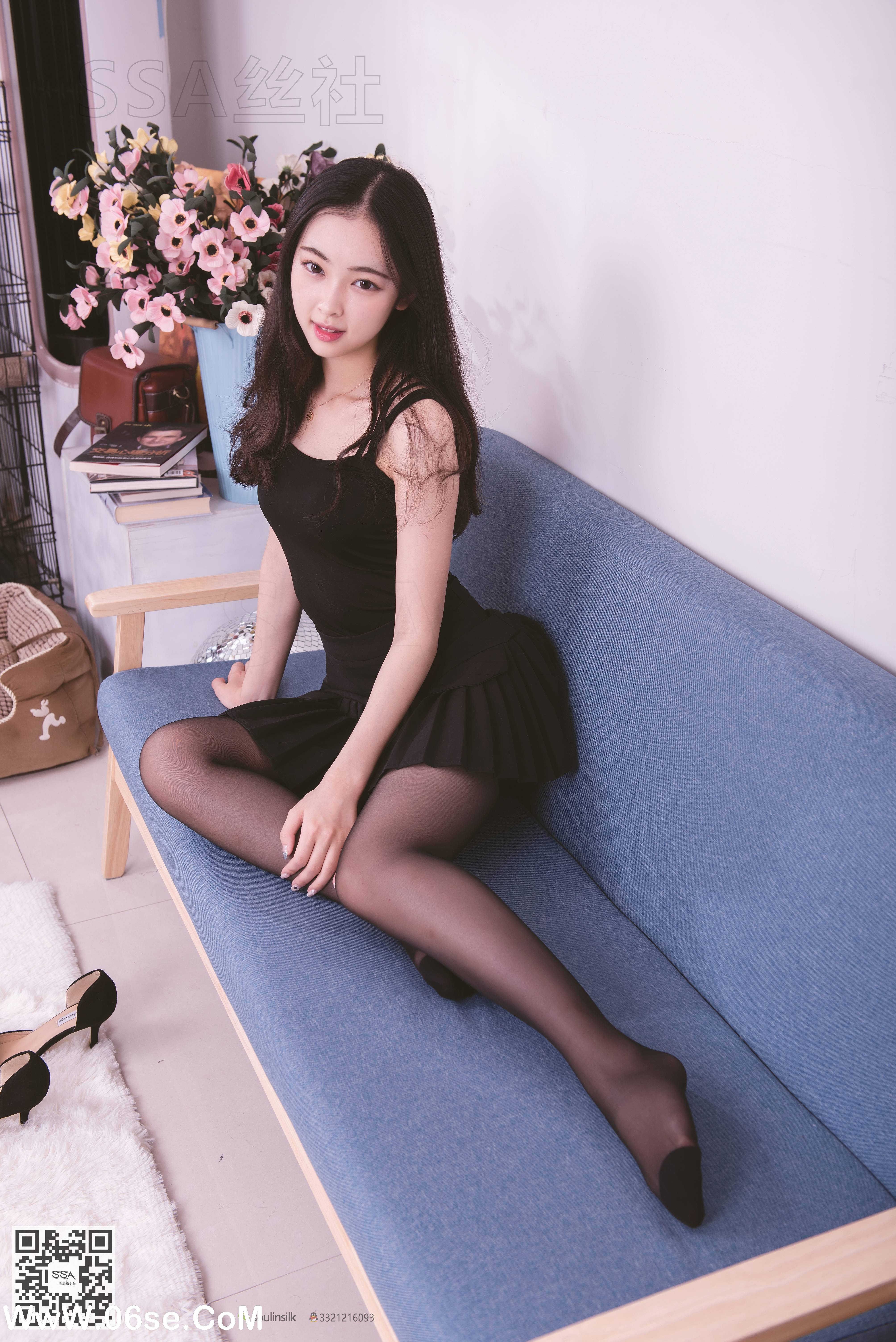 图片[50]-[SSA丝社] NO.122 文娟 无法抵挡的黑色脚尖加固丝袜[129P1.25G]-六色网