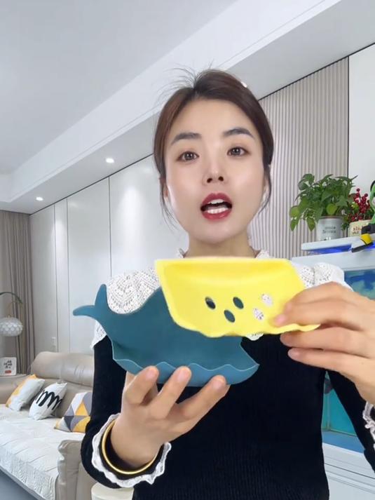 这么好看又可爱的小鲸鱼肥皂盒,你家确定不来一个吗#肥皂盒#