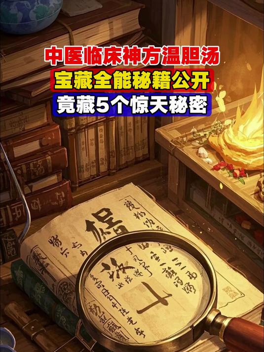 中医临床神方温胆汤,宝藏全能秘籍公开,竟藏5个惊天秘密