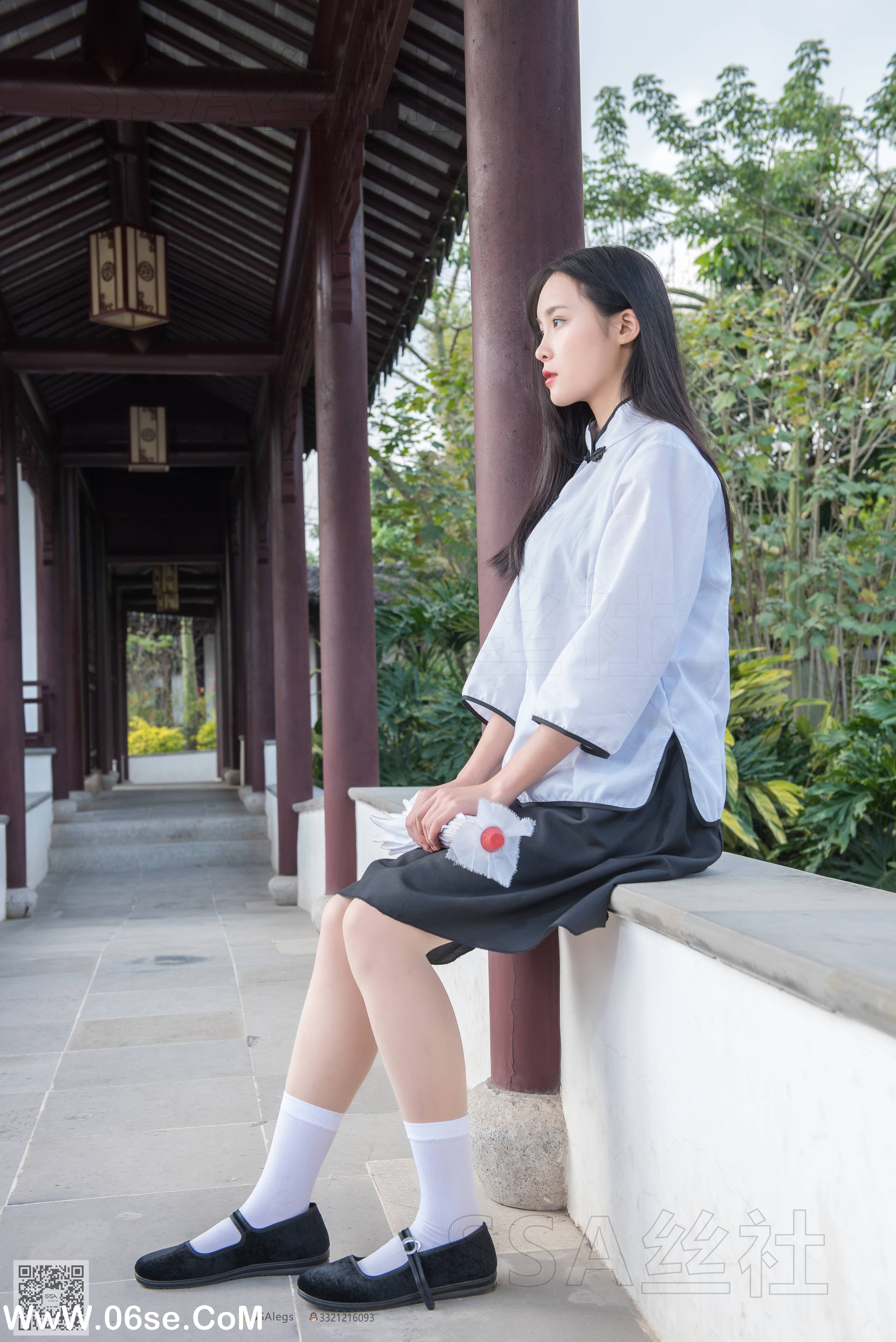 图片[50]-[SSA丝社] NO.068 君君 民国学妹肉丝白袜[120P1.85G]-六色网
