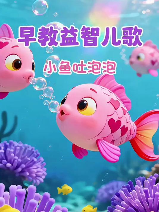 早教益智儿歌：《小鱼吐泡泡》