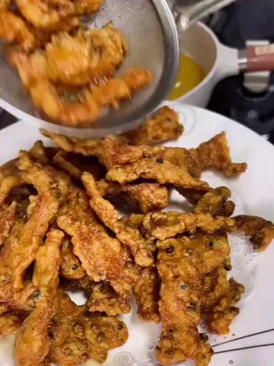 最喜欢吃的博山炸肉，按这个方法炸出来真是太香了！