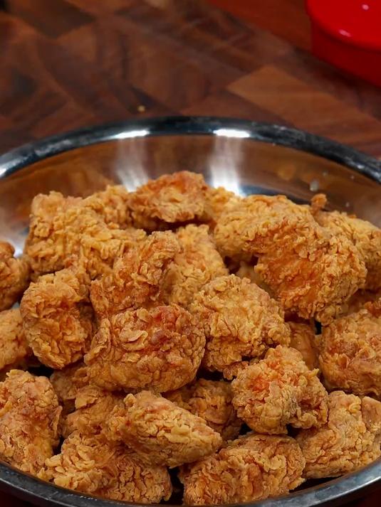 酥酥脆脆的干炸鸡米花