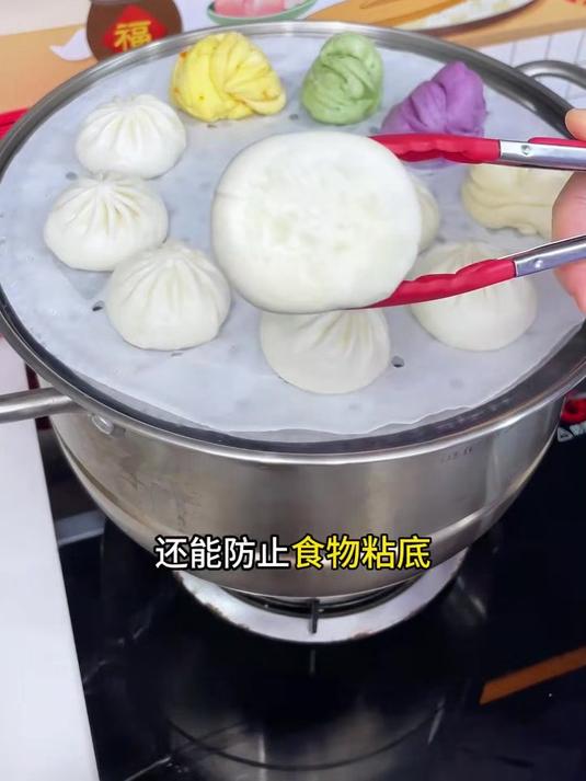 有了这个防粘蒸笼纸再也不用洗蒸布了